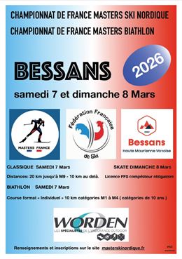 Championnat de France Masters ski nordique Bessans 2026 - G. Levrino