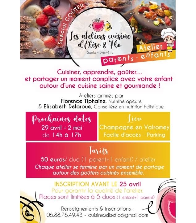 Les ateliers cuisine d'Elise et Flo_Champagne-en-Valromey - Les ateliers cuisine d'Elise et Flo