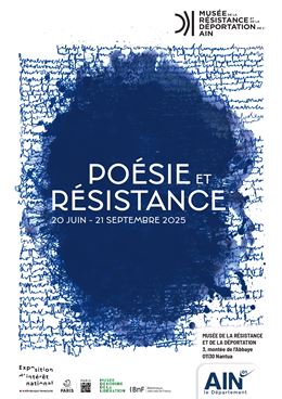 Affiche de l'exposition Poésie et Résistance