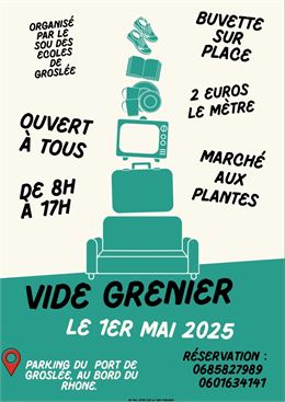 Vide grenier et marché aux plantes_Groslée-Saint-Benoit - Sou des Ecoles de Groslée