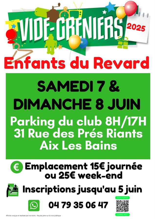 13ème édition du Vide-greniers des Enfants du Revard - ERAIX