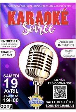 Soiree dansante avec DJ et karaoké du Sou des Ecoles 