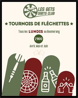 Tournois de fléchettes - Le boomerang