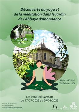 Découverte yoga méditation Abbaye d'Abondance - Pôle Culturel d'Abondance