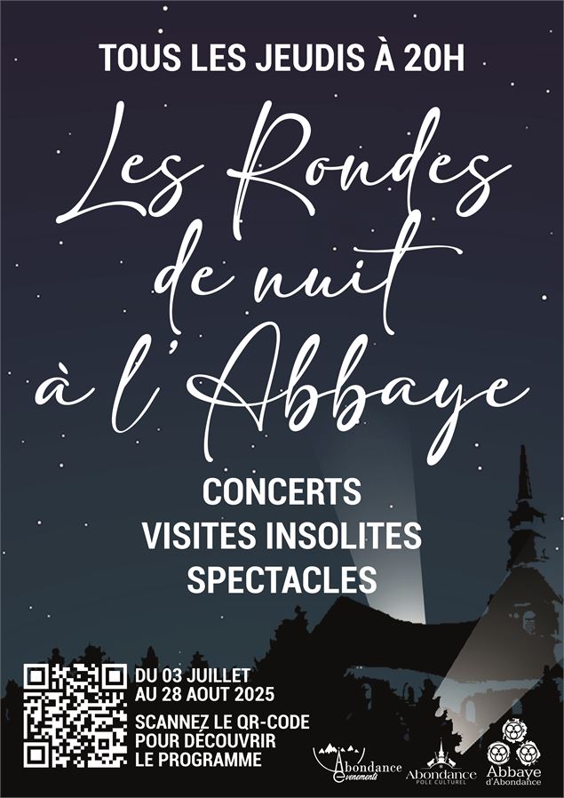 Les Rondes de Nuit à l'Abbaye | 2025 - Pôle Culturel d'Abondance