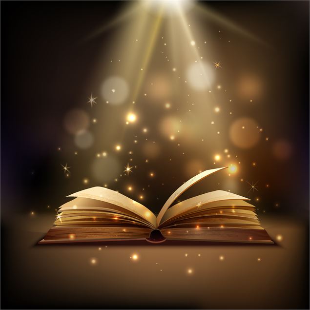 Livre ouvert qui difuse des étoiles - Freepik