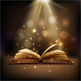 Livre ouvert qui difuse des étoiles - Freepik