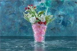 Photo d'une coupe de glace fleurie - azerbaijan_stockers - Freepik