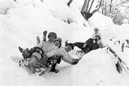 Bobsleigh -route de Prés - Association culture-mémoires-Les Avanchers