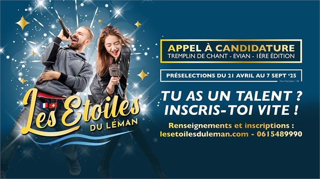 Les Etoiles du Léman - Appel à candidature_Évian-les-Bains