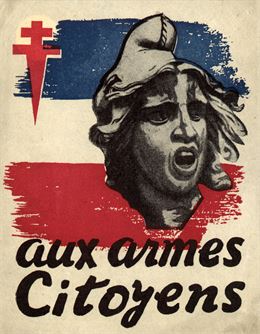 Tract "Aux armes citoyens" - Coll départementale des Musées de l'Ain