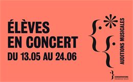 Elèves en concert : auditions musicales • Mai-Juin 2025_Annemasse