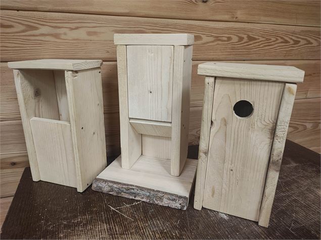 Atelier créatif bois - Nicheoir à oiseaux_Saint-Jean-de-Sixt - Ecomusée du bois et de la foret