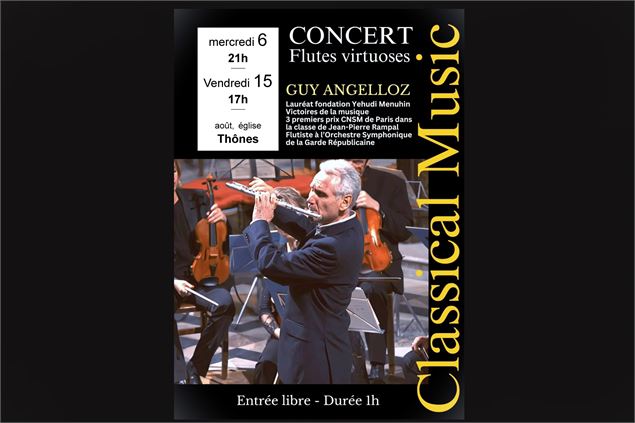 Concert flûte - Guy Angelloz_Thônes - Guy Angelloz