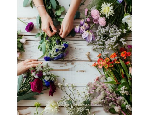 Atelier art floral : bouquet dans son écrin_Yenne