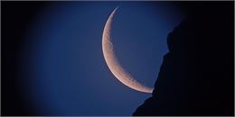 La Lune et ses cratères - Ciel des Alpes