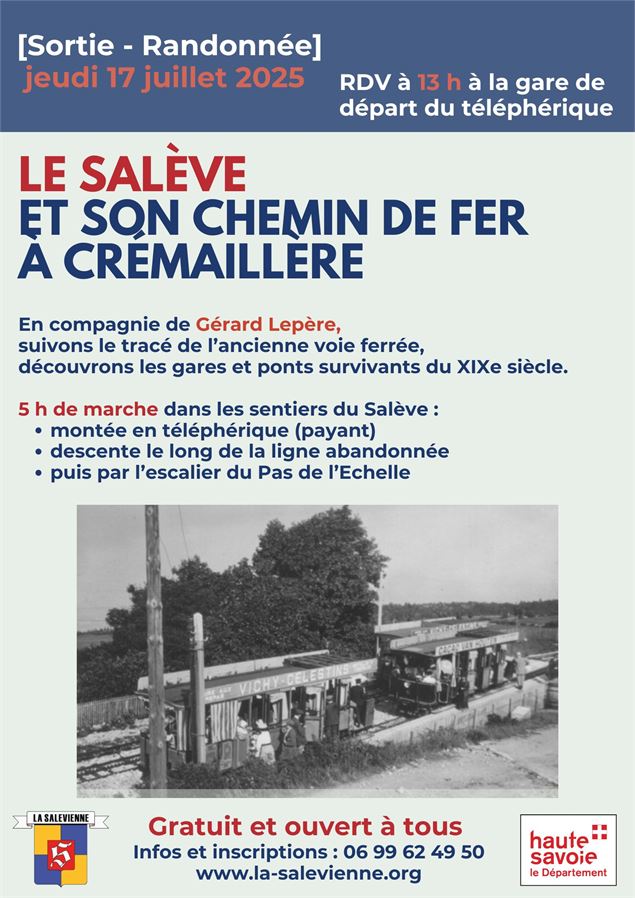 Affiche rando 17 juillet 2025 - La Salévienne