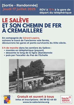 Affiche rando 17 juillet 2025 - La Salévienne