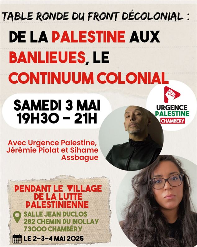 Table ronde - Urgence Palestine 