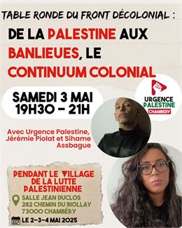 Table ronde - Urgence Palestine 