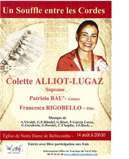 Affiche concert - Colette alliot lugaz