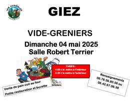 affiche vide grenier - Les Forgalus