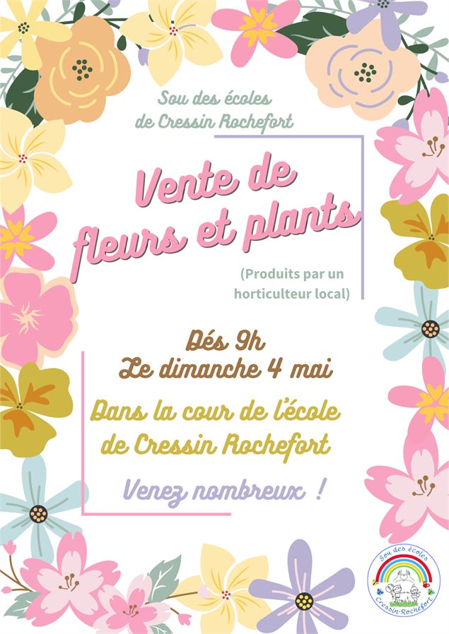 Vente de fleurs et de plants_Cressin-Rochefort - Sou des Ecoles de Cressin Rochefort