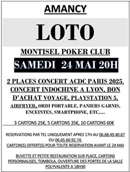LOTO DU MONTISEL POKER CLUB 