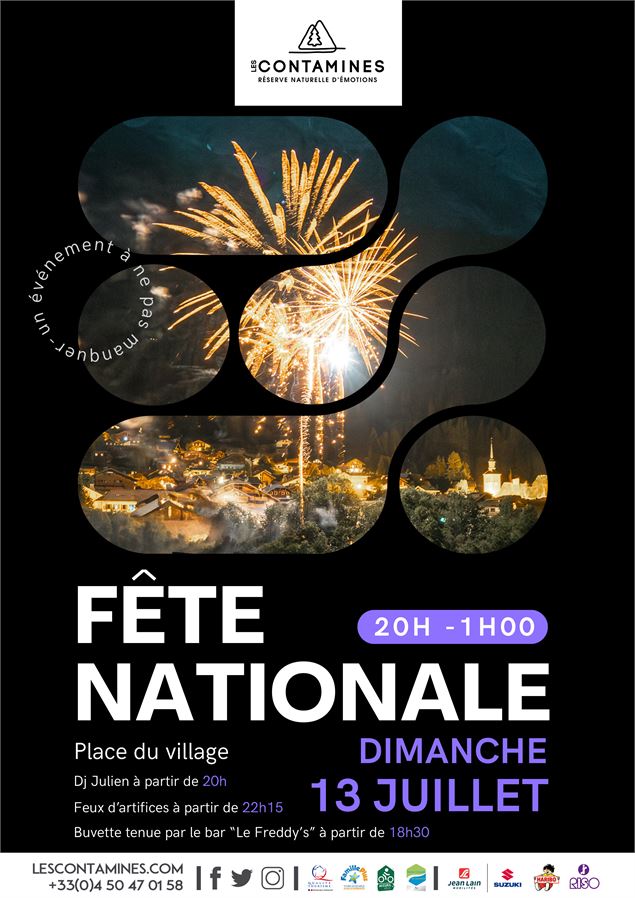 Fête nationale et feux d'artifices_Les Contamines-Montjoie