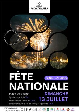 Fête nationale et feux d'artifices_Les Contamines-Montjoie