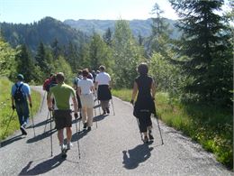 Initiation à la marche nordique - Balade avec un guide_Megève - @Bureau des guides