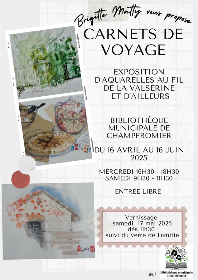 Exposition de carnets de voyage Brigitte Matty - Lau