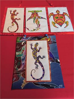 Atelier créatif : Art tahitien : Réalisation d'un cadre de tatouages Maori_Morzine