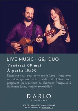 Flyer Live Music - Hôtel Miura
