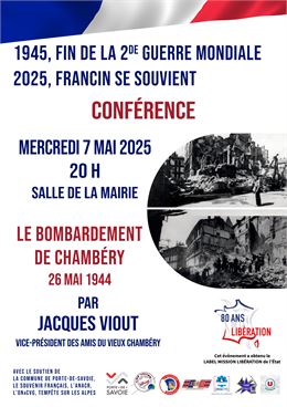 Conférence "Le bombardement de Chambéry"_Francin_Porte-de-Savoie - Association "Les Voies de notre H