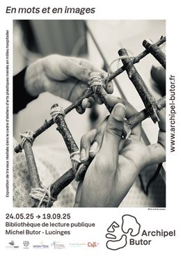 Affiche de l'exposition "En mots et en images" - ©ArchipelButor