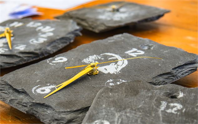 Atelier création d'une horloge - OT Flaine - C.Genard