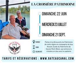 Infos croisière patrimoine