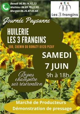 Portes ouvertes à l'huilerie Les 3 Frangins - non