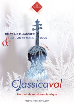 Affiche du festival Classicaval - Val d'Isère Tourisme