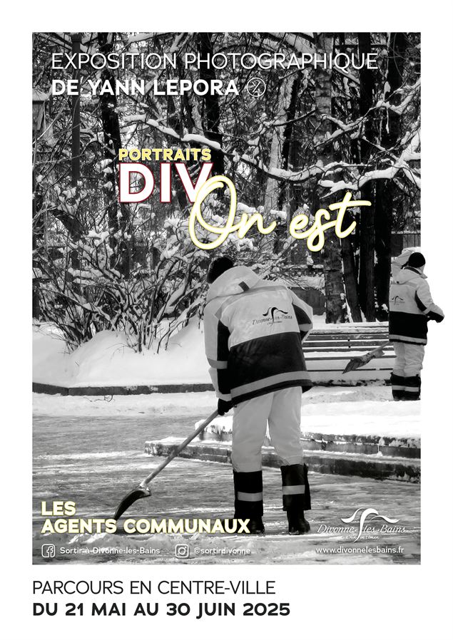 Affiche Div On Est - Les agents de la commune - Mairie de Divonne-les-Bains
