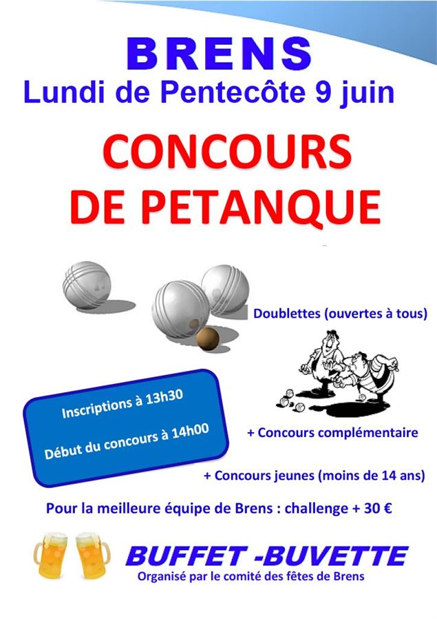 Concours de pétanque en doublette à Brens - Gilles Astier