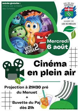 Les mercredis de plein air : soirée ciné_Les Échelles - Mairie Les Echelles