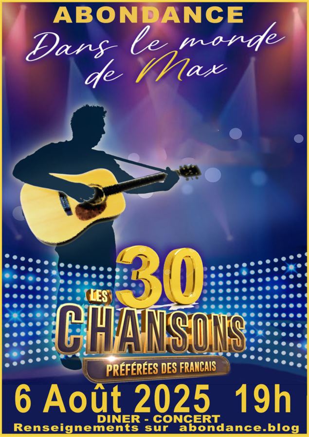 Affiche Dans le monde de Max Abondance - Abondance Événements