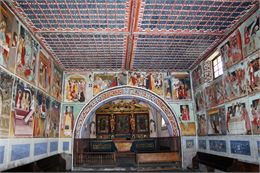 Les somptueux décors peints de la chapelle St Sébastien à Val Cenis Lanslevillard - HMVT