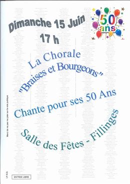 Affiche Chorale "Braises et Bourgeons" - Service Communication Fillinges