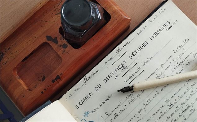 Copie du certificat d'études - 1 T 396 - Archives départementales de la Haute-Savoie