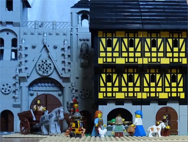 Reconstitution d'une ville médiévale en Lego au château des Allymes - Château des Allymes (Ain)