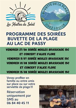 Soirées moules brasucade à la Buvette de la Plage_Passy