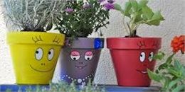 Personnalisation pot de fleurs et sa plante sauvage à rempoter_Morzine